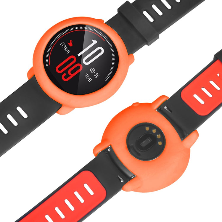 Beskyttende Silikone Bumper passer til Amazfit Pace - Orange#serie_1