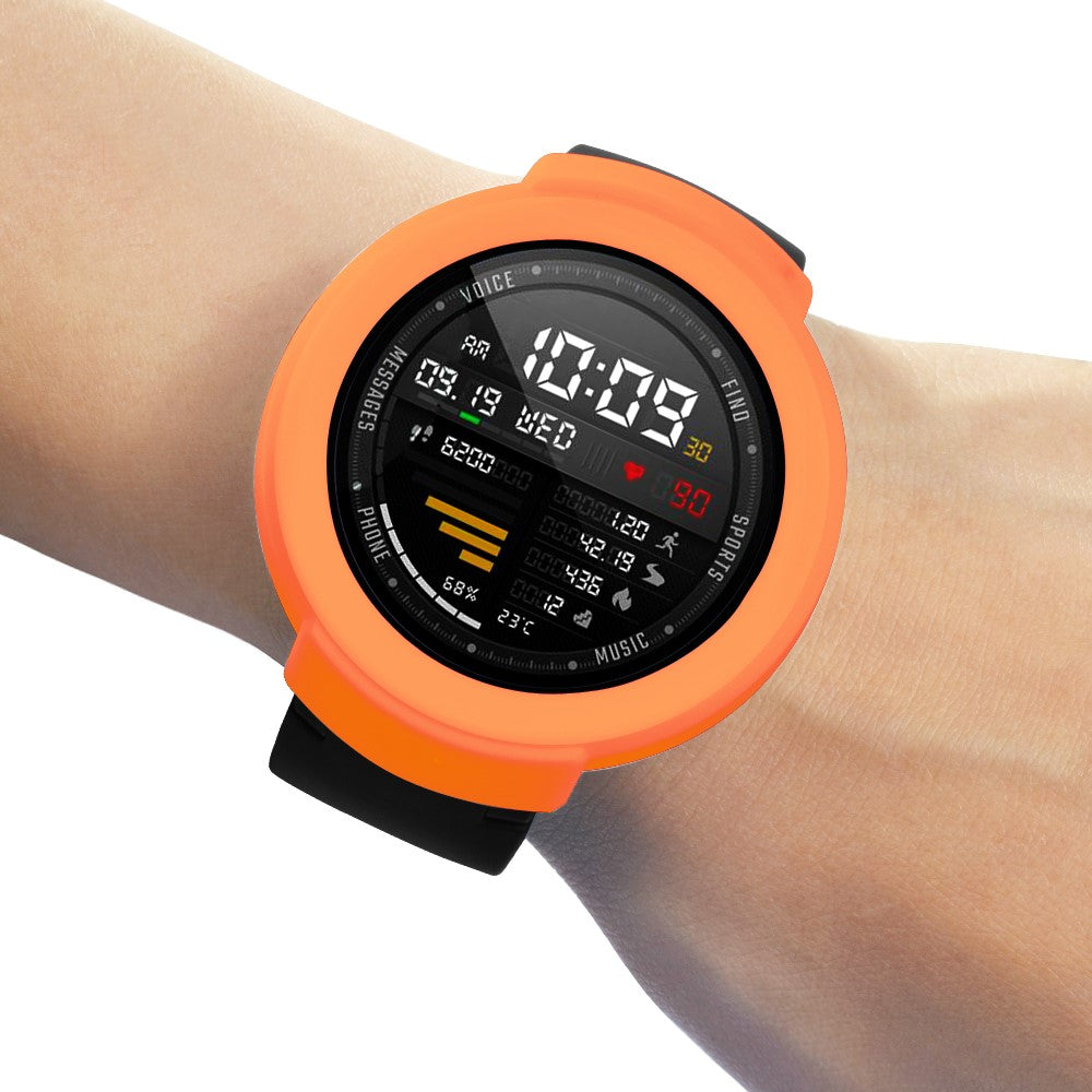 Beskyttende Silikone Universal Bumper passer til Amazfit Verge / Amazfit Verge Lite - Orange#serie_3