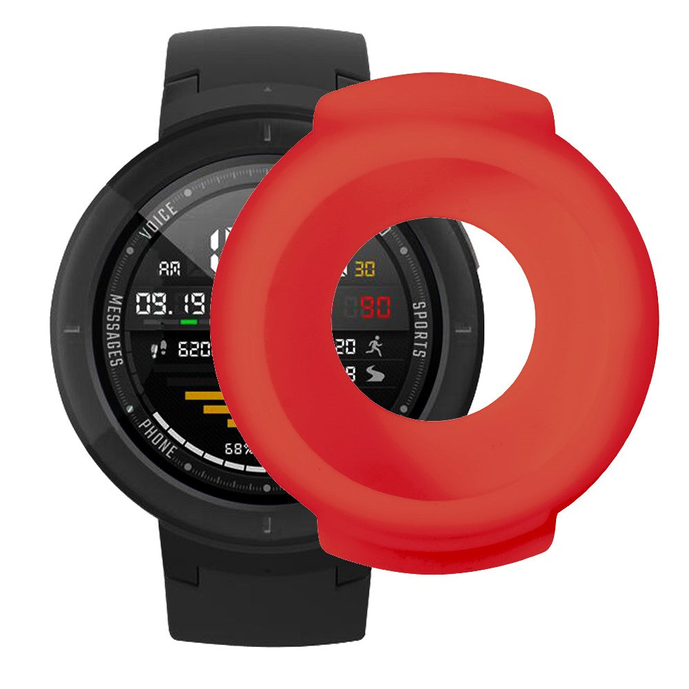 Beskyttende Silikone Universal Bumper passer til Amazfit Verge / Amazfit Verge Lite - Rød#serie_5