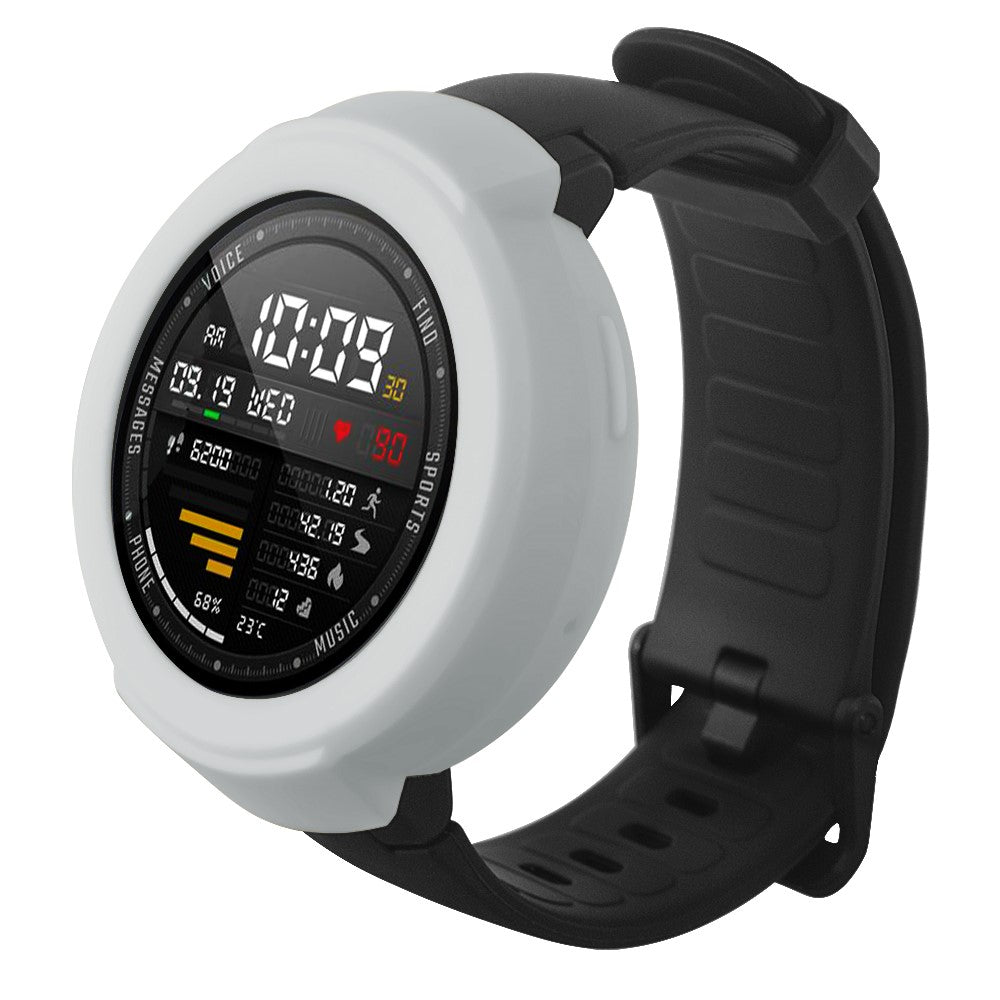 Beskyttende Silikone Universal Bumper passer til Amazfit Verge / Amazfit Verge Lite - Sølv#serie_6