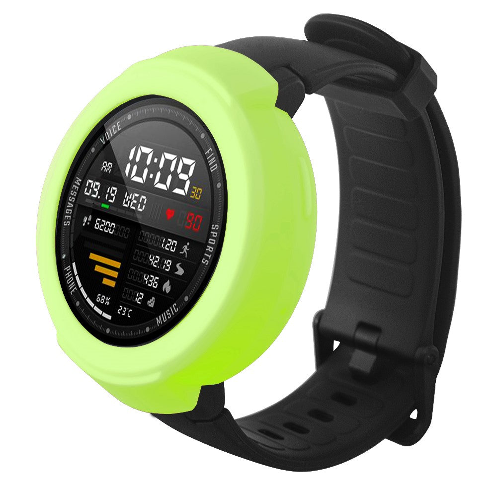 Beskyttende Silikone Universal Bumper passer til Amazfit Verge / Amazfit Verge Lite - Grøn#serie_10