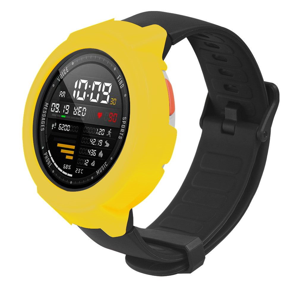 Beskyttende Silikone Universal Bumper passer til Amazfit Verge / Amazfit Verge Lite - Gul#serie_5