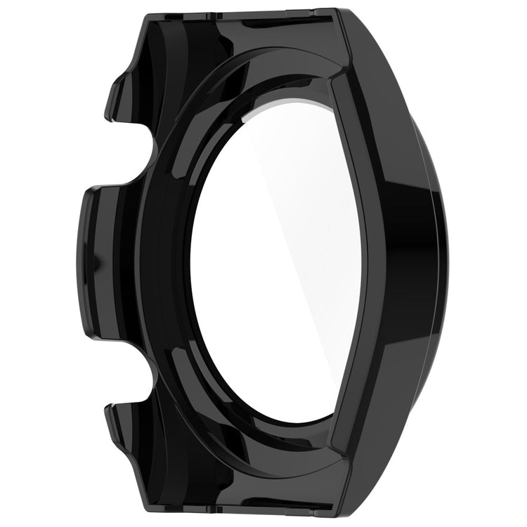 Rigtigt Godt Cover med Skærmbeskytter i Glas passer til Xiaomi Watch H1 - Sort#serie_2