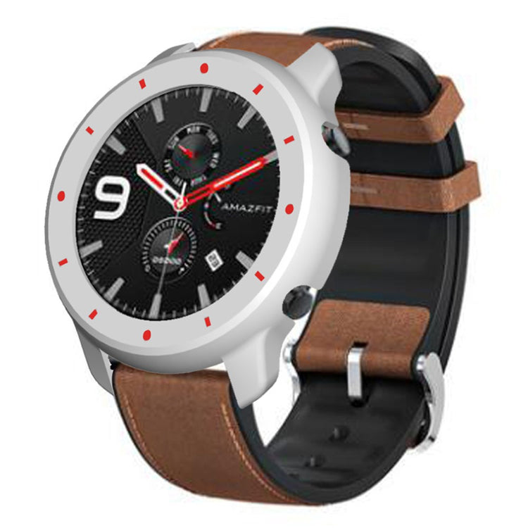 Beskyttende Silikone Bumper passer til Amazfit GTR 47mm - Hvid#serie_1