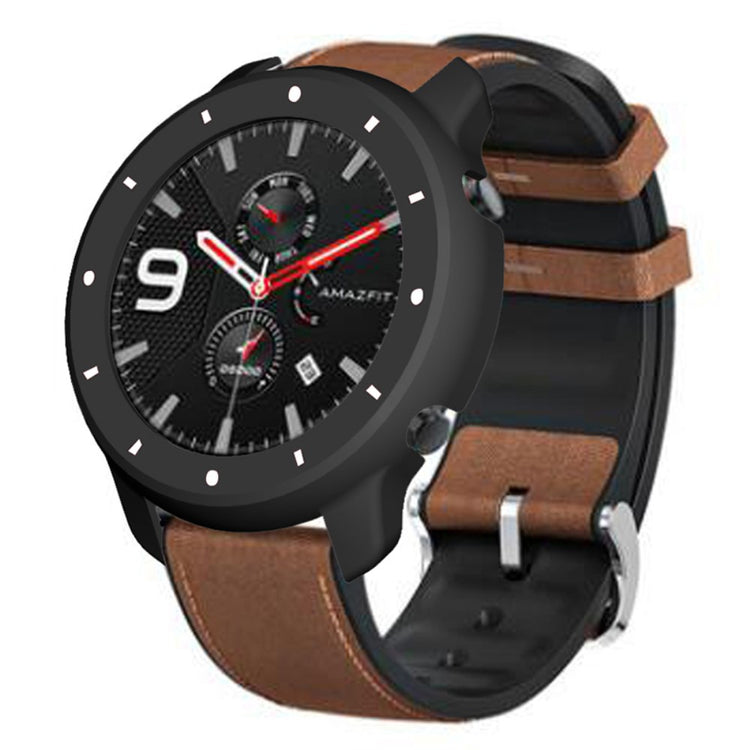 Beskyttende Silikone Bumper passer til Amazfit GTR 47mm - Sort#serie_2