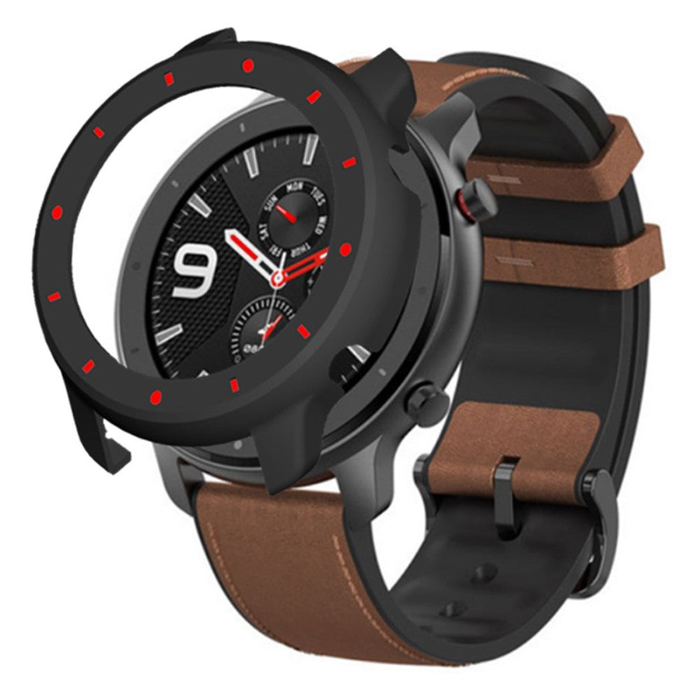 Beskyttende Silikone Bumper passer til Amazfit GTR 47mm - Sort#serie_3