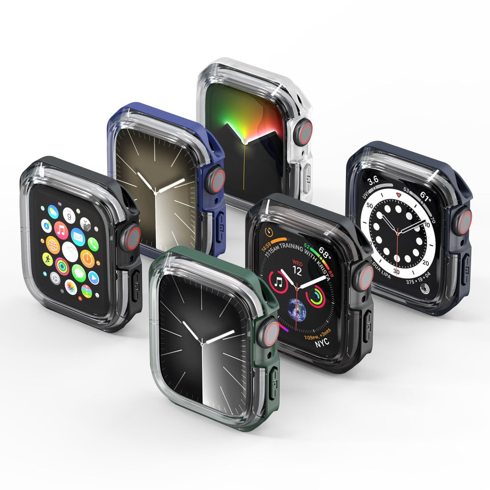 Beskyttende Silikone Cover passer til Apple Smartwatch - Sort#serie_2