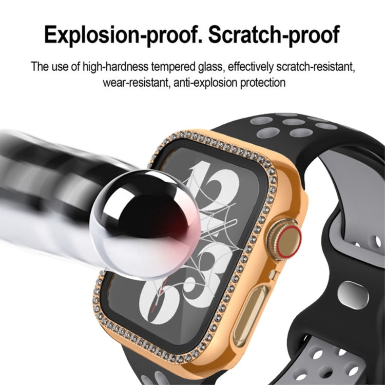Super Sejt Rhinsten Og Glas Universal Rem passer til Apple Smartwatch - Gennemsigtig#serie_3