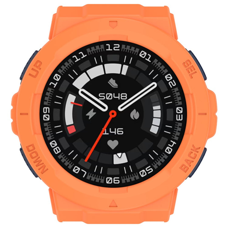 Beskyttende Silikone Bumper passer til Amazfit Active Edge - Orange#serie_2