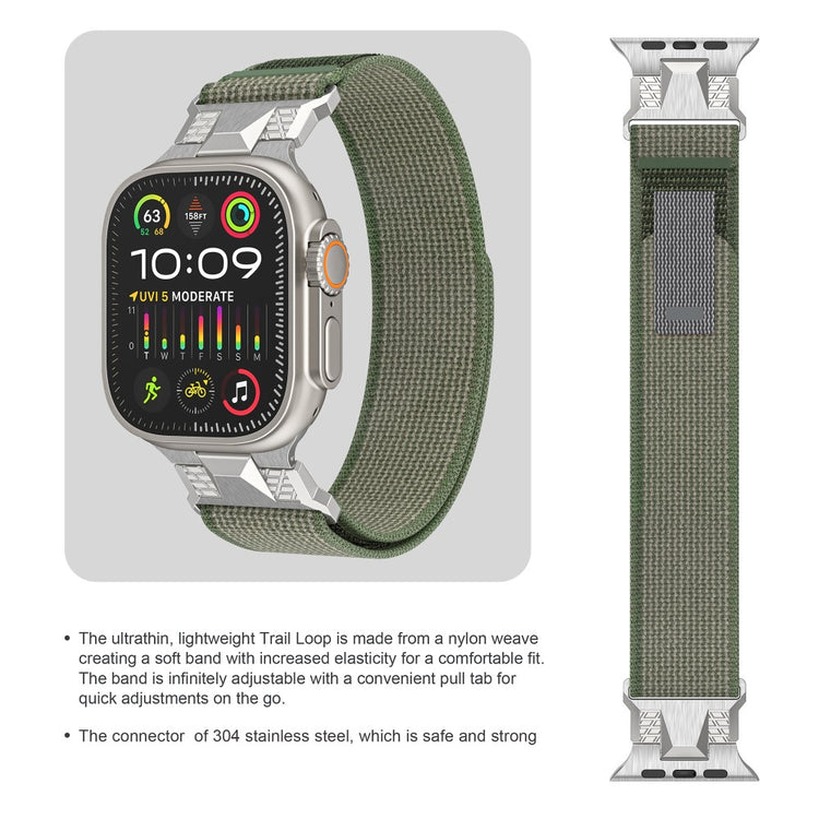 Apple Watch Series 49mm - 45mm - 44mm - 42mmTrail Loop Nylon Strap - Army Green#serie_3