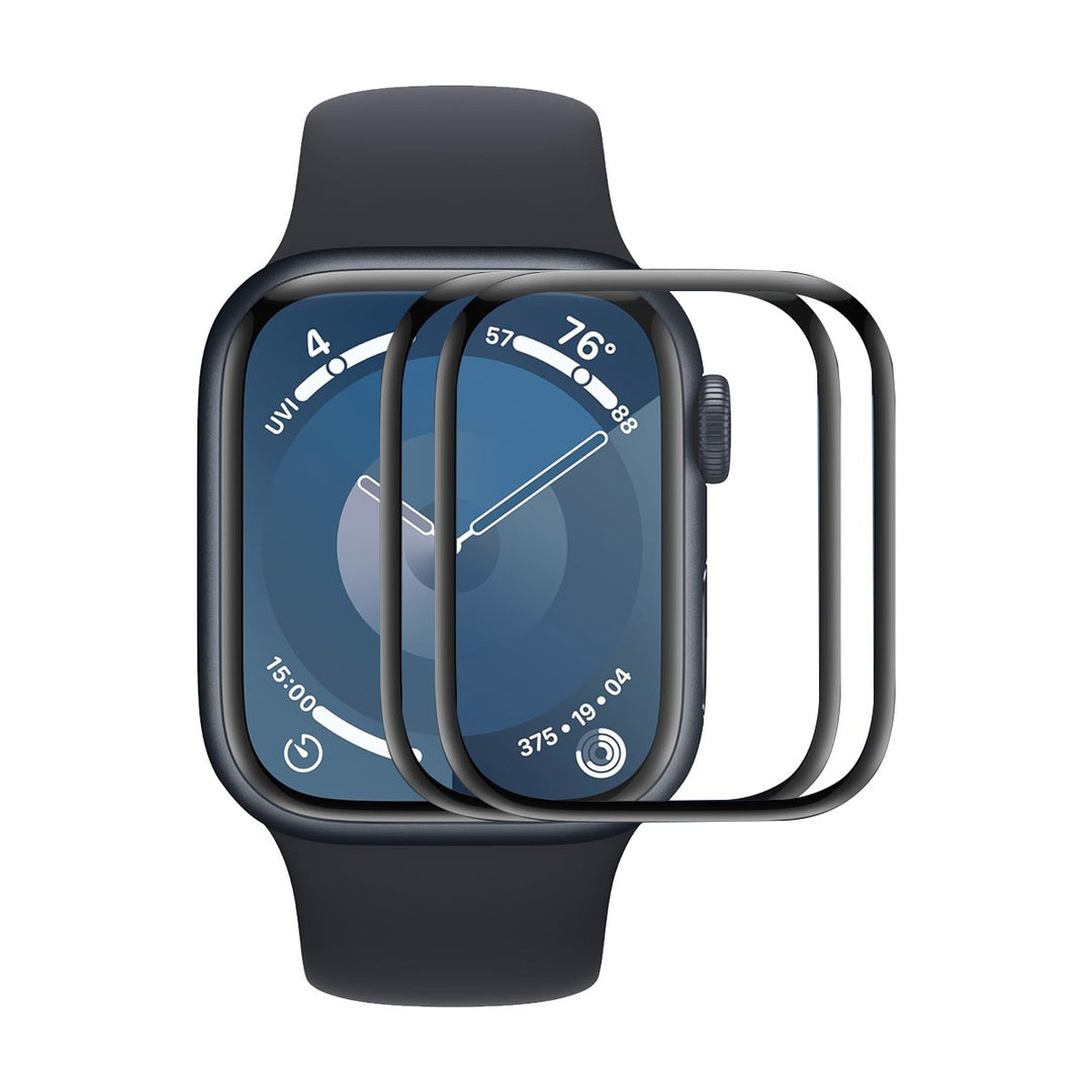 Apple Watch Series 10 46mm ENKAY HAT PRINCE 2-pack Screen Protector 3D Curved Bump Resistant and Pliable Ultra Clear Film - Transparent#serie_1