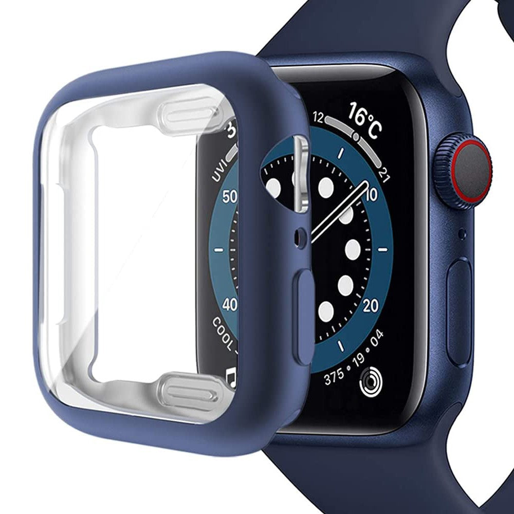 Apple Watch Series 3 / 2 / 1 38mm Case Electroplating flexible Watch Cover with Screen Protector - Blue#serie_5