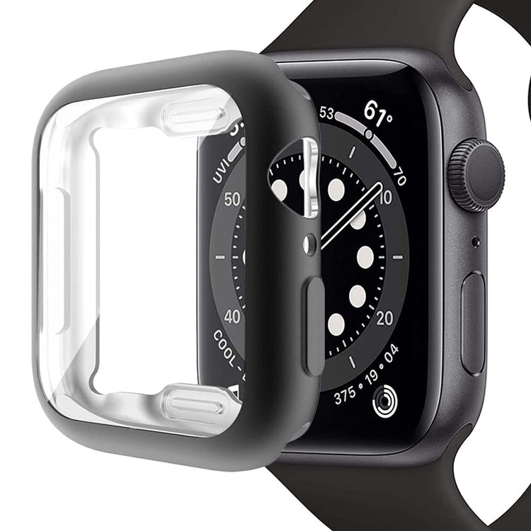 Apple Watch Ultra 2 49mm / Ultra 49m flexible Case with Screen Protector All Around Electroplated Watch Cover - Black#serie_1