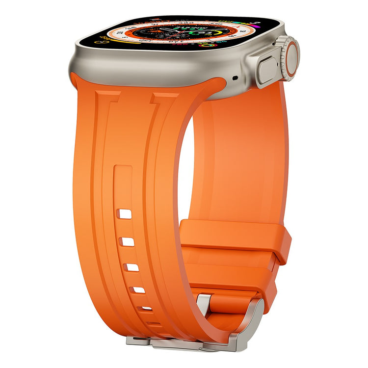 Klassisk Silikone Universal Rem passer til Apple Smartwatch - Orange#serie_1