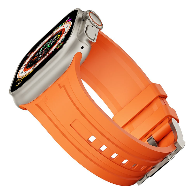 Klassisk Silikone Universal Rem passer til Apple Smartwatch - Orange#serie_1