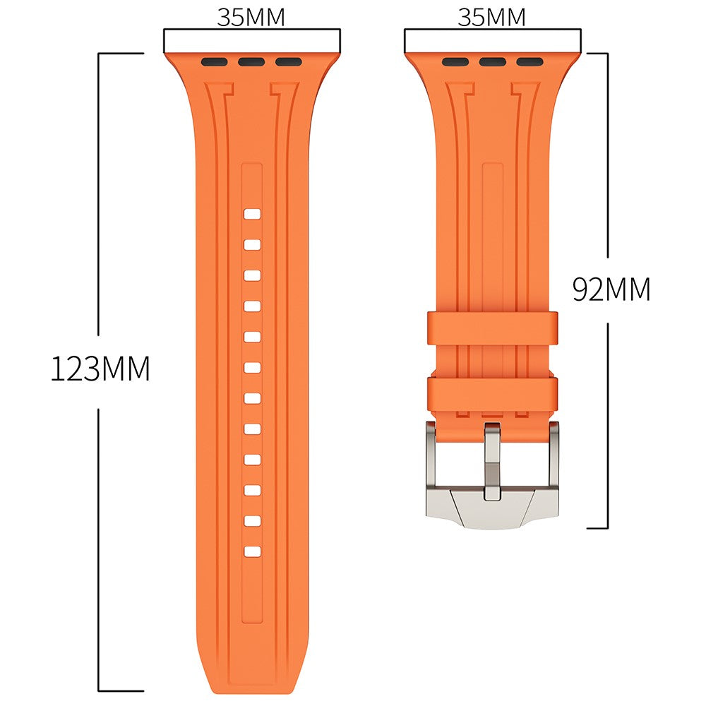 Klassisk Silikone Universal Rem passer til Apple Smartwatch - Rød#serie_2