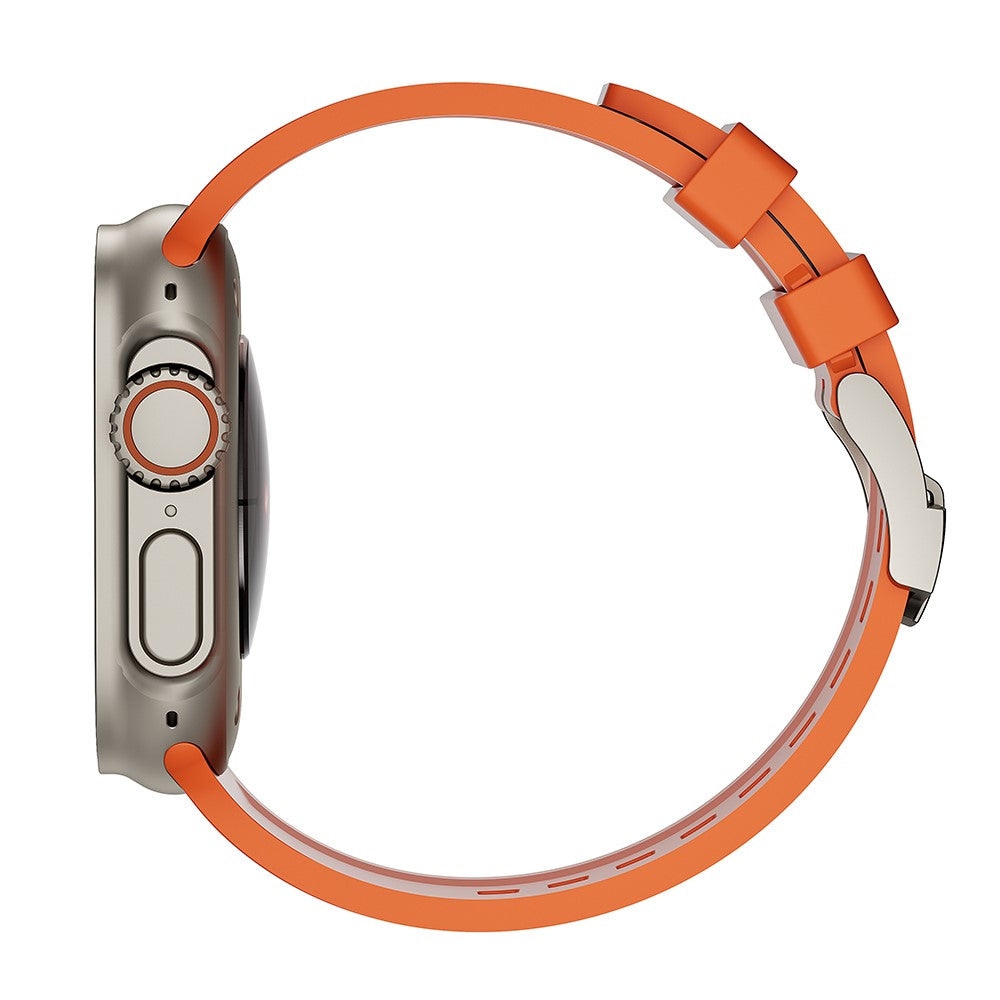 Alle Tiders Silikone Universal Rem passer til Apple Smartwatch - Orange#serie_1