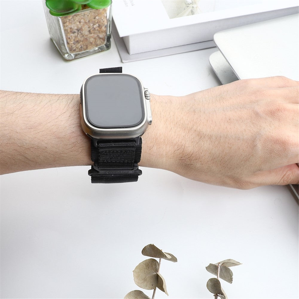 Helt Vildt Rart Nylon Universal Rem passer til Apple Smartwatch - Sort#serie_1