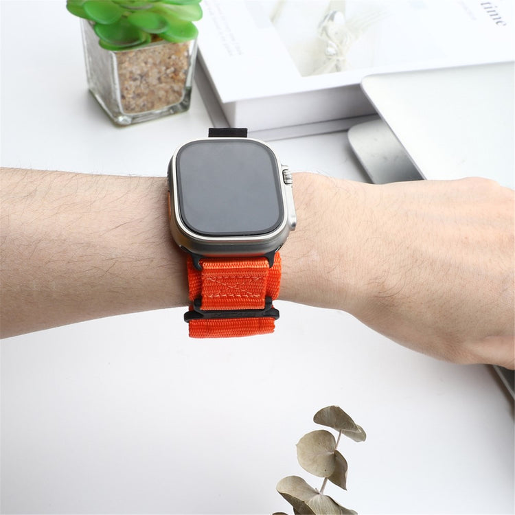 Helt Vildt Rart Nylon Universal Rem passer til Apple Smartwatch - Orange#serie_2