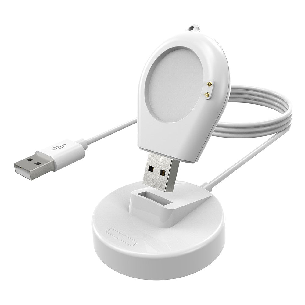 Plastic And Silicone Xiaomi Smartwatch Wireless USB Charging Dock - White#serie_2