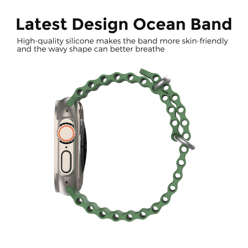 Mega Delightful Apple Smartwatch Silicone Universel Strap - Green#serie_6