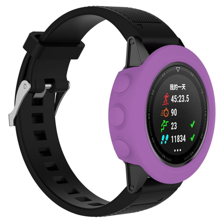 Meget Fed Garmin Fenix 5X / Garmin Tactix Charlie Silikone Cover - Lilla#serie_1