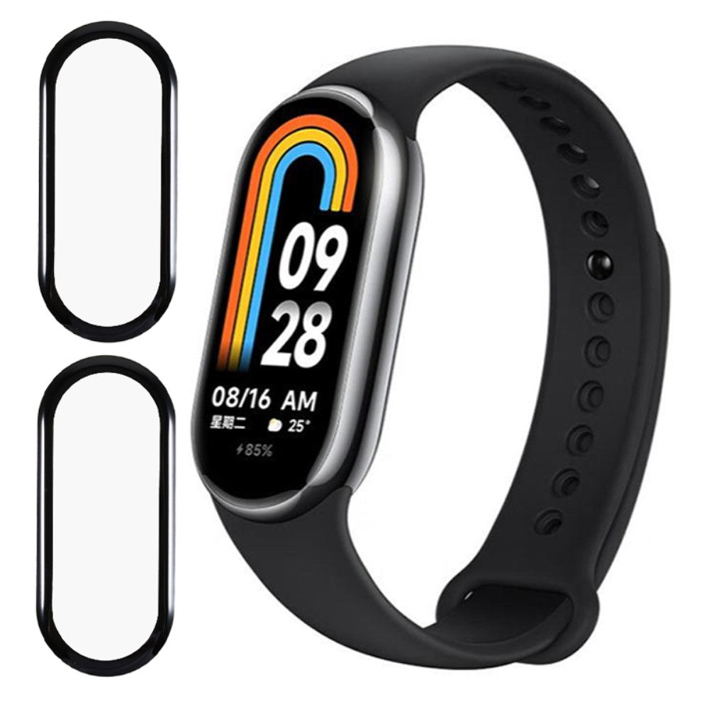 2stk Silikone HD Skærmbeskytter passer til Xiaomi Smart Band 8 - Gennemsigtig#serie_517