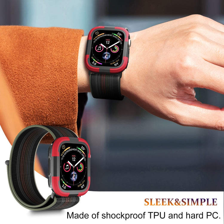 Beskyttende Silikone Bumper passer til Apple Watch Ultra - Rød#serie_3