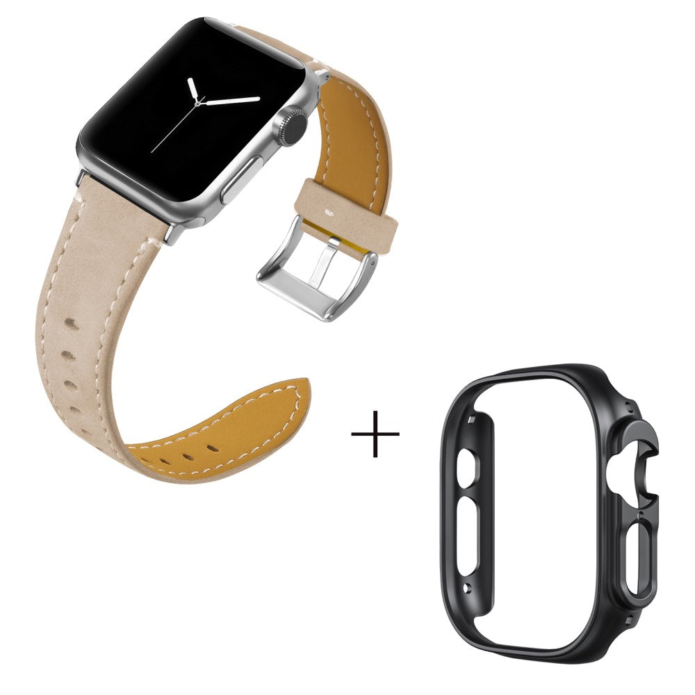 Ægte læder Cover passer til Apple Watch Ultra - Brun#serie_6