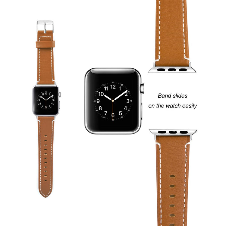 Ægte læder Cover passer til Apple Watch Ultra - Brun#serie_7