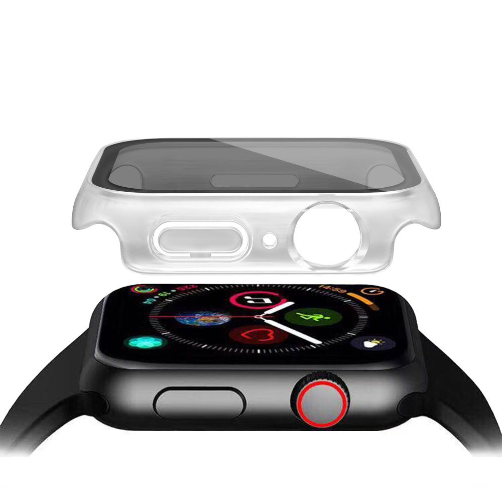 Meget Godt Cover med Skærmbeskytter i Plastik og Hærdet Glas passer til Apple Watch Ultra - Gennemsigtig#serie_1