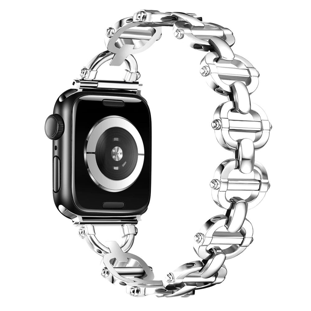 Vildt Holdbart Metal Universal Rem passer til Apple Smartwatch - Sølv#serie_2