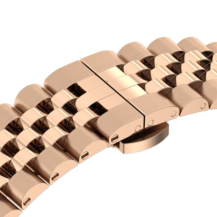 Meget Hårdfør Metal Universal Rem passer til Apple Smartwatch - Pink#serie_5