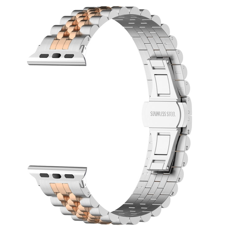 Meget Hårdfør Metal Universal Rem passer til Apple Smartwatch - Pink#serie_8