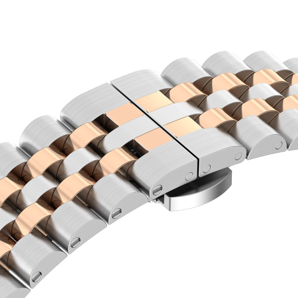 Meget Hårdfør Metal Universal Rem passer til Apple Smartwatch - Pink#serie_9