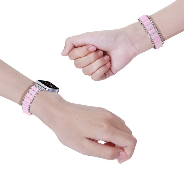 Helt Vildt Slidstærk Plastik Universal Rem passer til Apple Smartwatch - Pink#serie_2