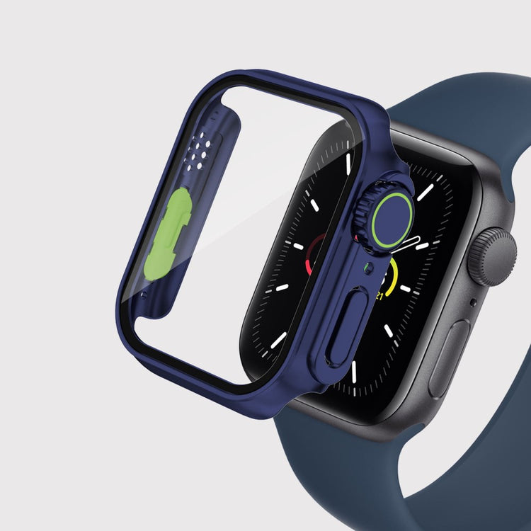 Godt Apple Watch Series 8 (45mm) / Apple Watch Series 7 45mm Cover med Skærmbeskytter i  - Blå#serie_2