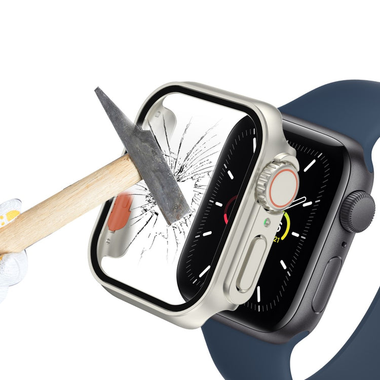 Godt Apple Watch Series 8 (45mm) / Apple Watch Series 7 45mm Cover med Skærmbeskytter i  - Sølv#serie_4