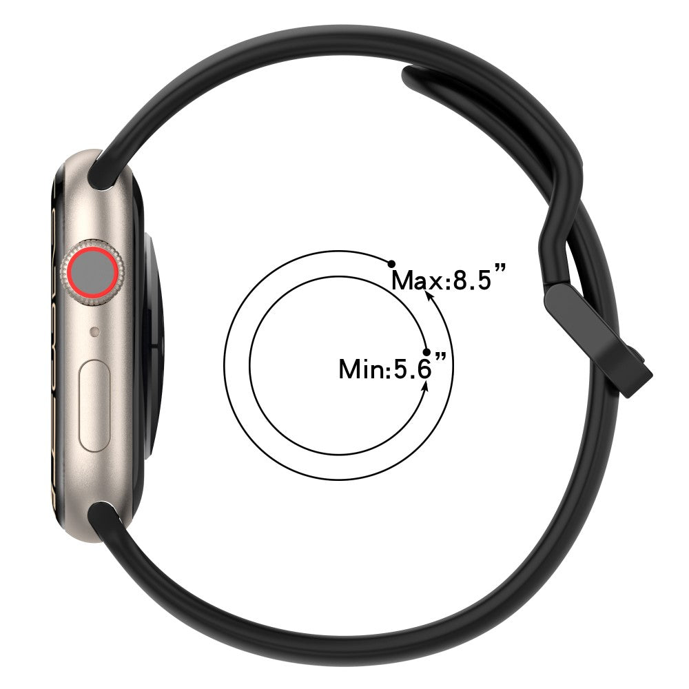 Vildt Elegant Silikone Universal Rem passer til Apple Smartwatch - Gul#serie_8