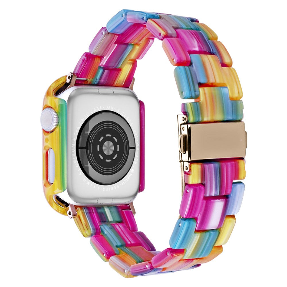 Metal Og Plastik Universal Rem passer til Apple Watch Series 8 (45mm) / Apple Watch Series 7 45mm - Flerfarvet#serie_1