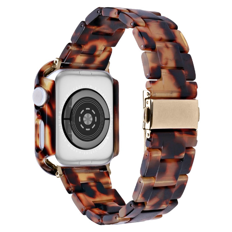 Metal Og Plastik Universal Rem passer til Apple Watch Series 8 (45mm) / Apple Watch Series 7 45mm - Brun#serie_2