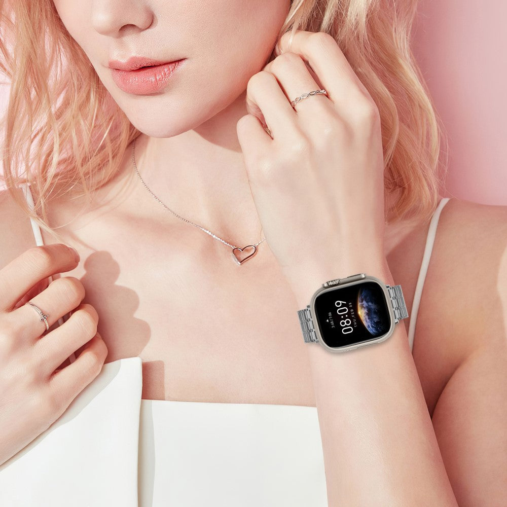 Vildt Fed Metal Universal Rem passer til Apple Smartwatch - Sølv#serie_3