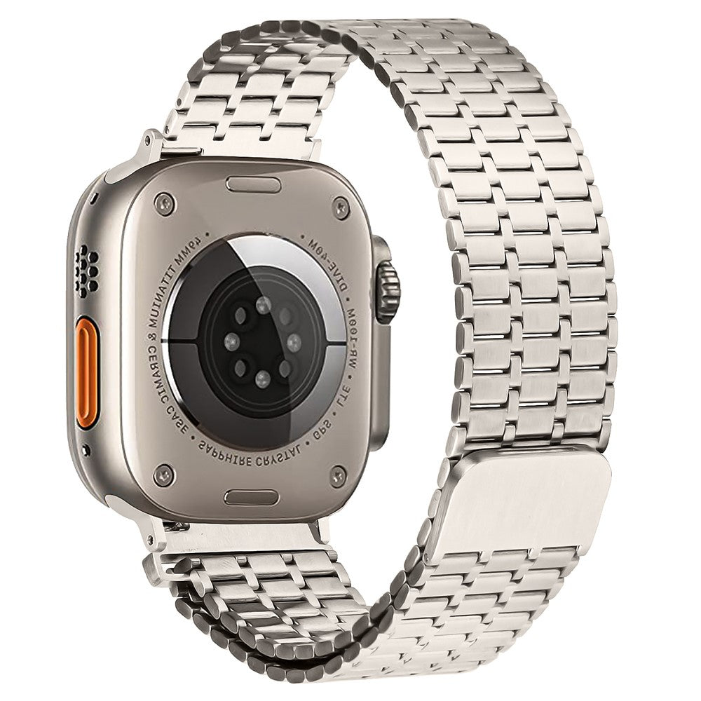 Vildt Fed Metal Universal Rem passer til Apple Smartwatch - Sølv#serie_4