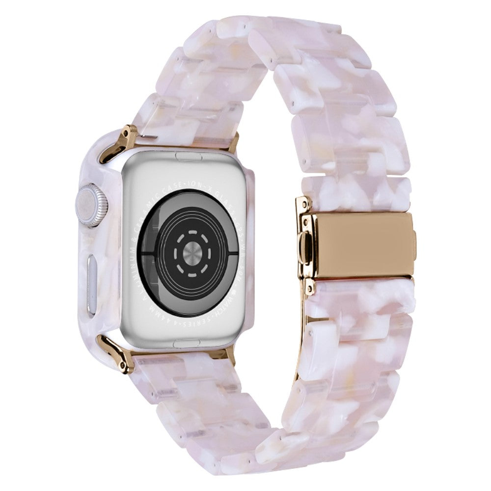 Flot Metal Og Plastik Universal Rem passer til Apple Smartwatch - Pink#serie_3