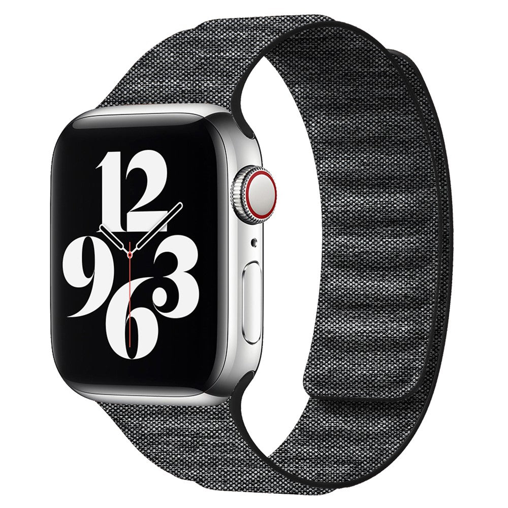 Glimrende Nylon Universal Rem passer til Apple Smartwatch - Sort#serie_1