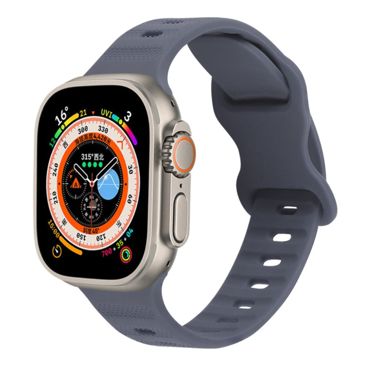 Super Godt Silikone Universal Rem passer til Apple Smartwatch - Sølv#serie_10