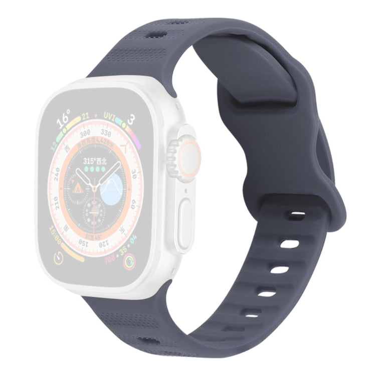 Super Godt Silikone Universal Rem passer til Apple Smartwatch - Sølv#serie_10