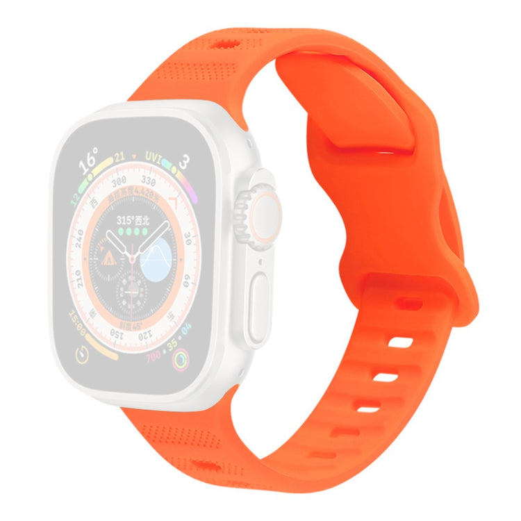 Super Godt Silikone Universal Rem passer til Apple Smartwatch - Orange#serie_6