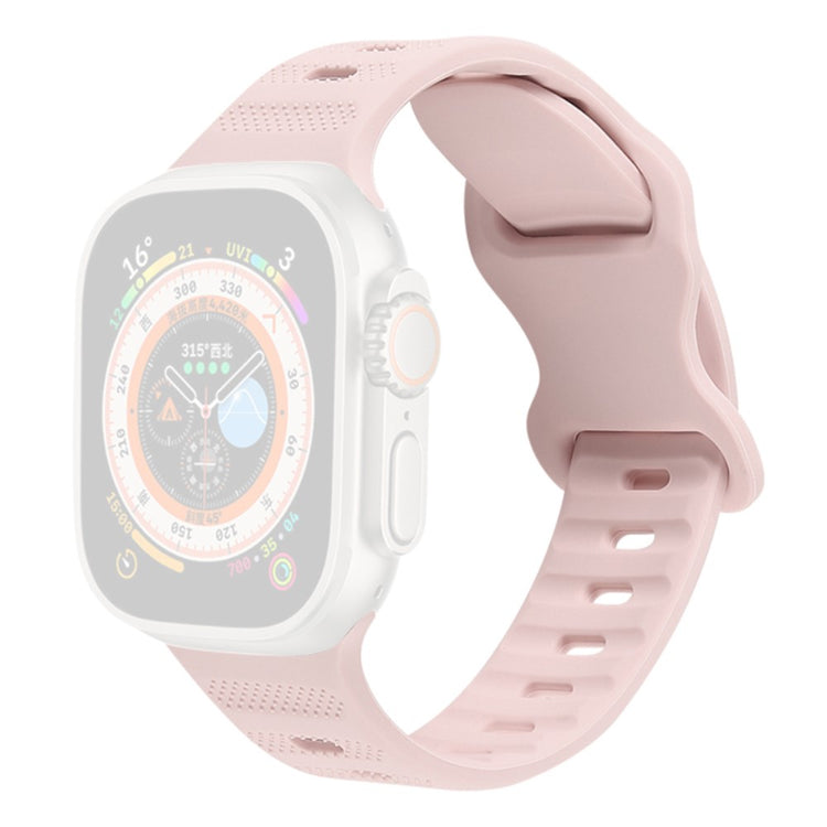 Super Godt Silikone Universal Rem passer til Apple Smartwatch - Pink#serie_8