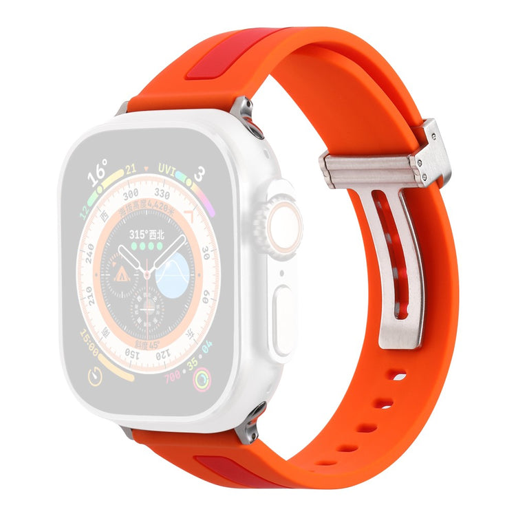 Meget Fed Silikone Universal Rem passer til Apple Smartwatch - Orange#serie_4